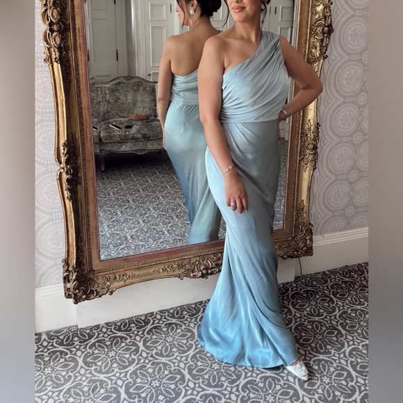 SHONA JOY- La Lune Gathered One Shoulder Maxi Dress - Picture 3 of 6